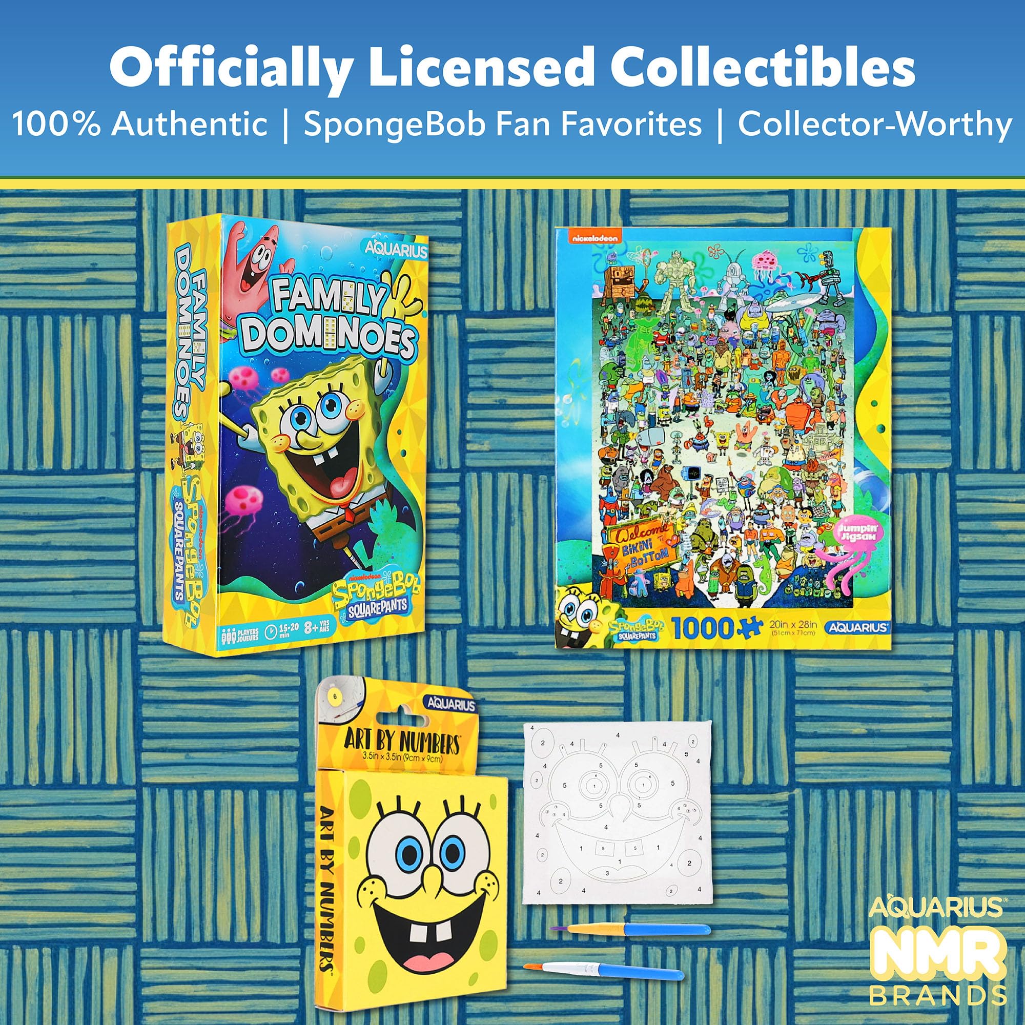 Amazon.com: AQUARIUS SpongeBob SquarePants Fun Box 8x6 Inch